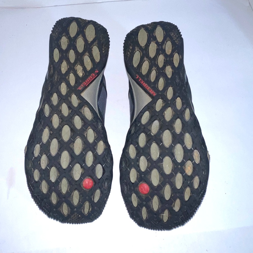 Merrell Castle‎ Rock Gray Red Hiking Shoe Men's 7 - Picture 8 of 8